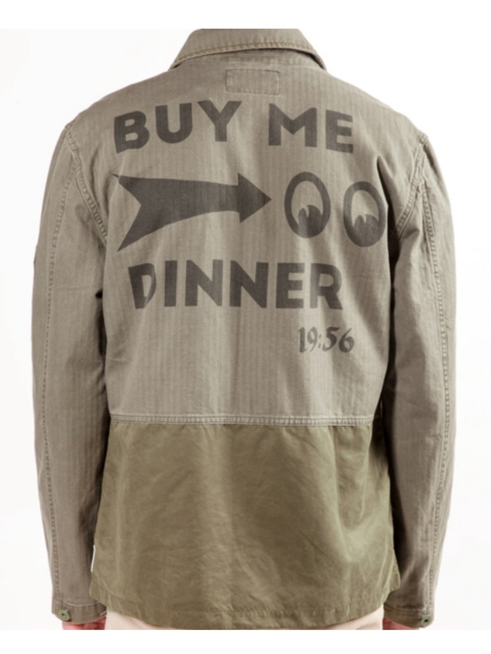 Scotch & Soda Military Shirt Jacket in Army Green with patches Men's Small - Picture 10 of 10